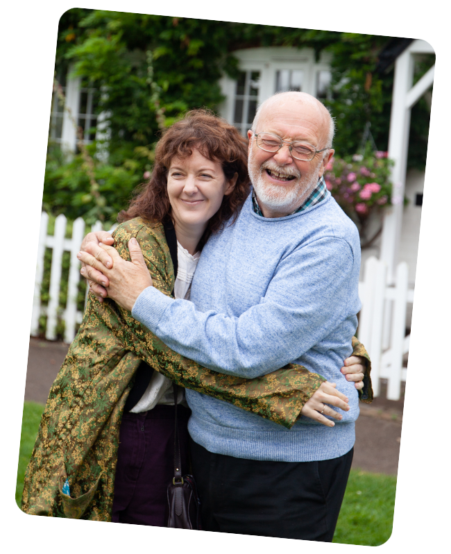 hp - stock photo - member hugging pal